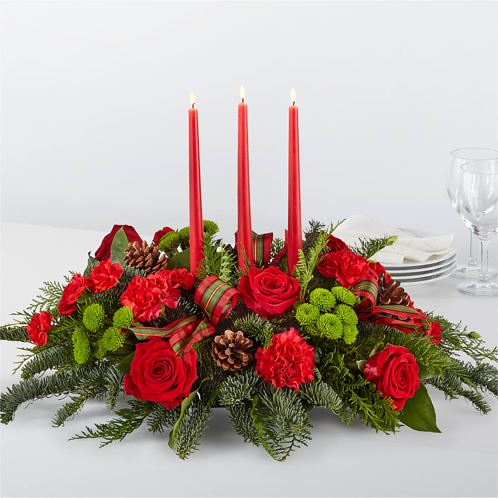 By the Candlelight Centerpiece – Lasting Impressions Flowers Llc, Flemingsburg KY