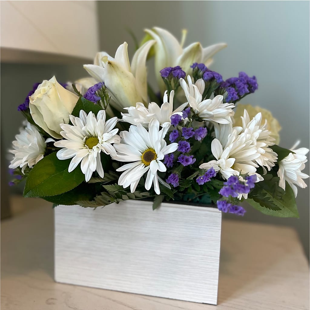 Beyond Blue Box Bouquet – Lasting Impressions Flowers Llc, Flemingsburg KY