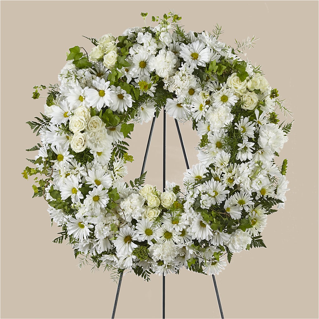 Faithful Wishes Wreath – Lasting Impressions Flowers Llc, Flemingsburg KY