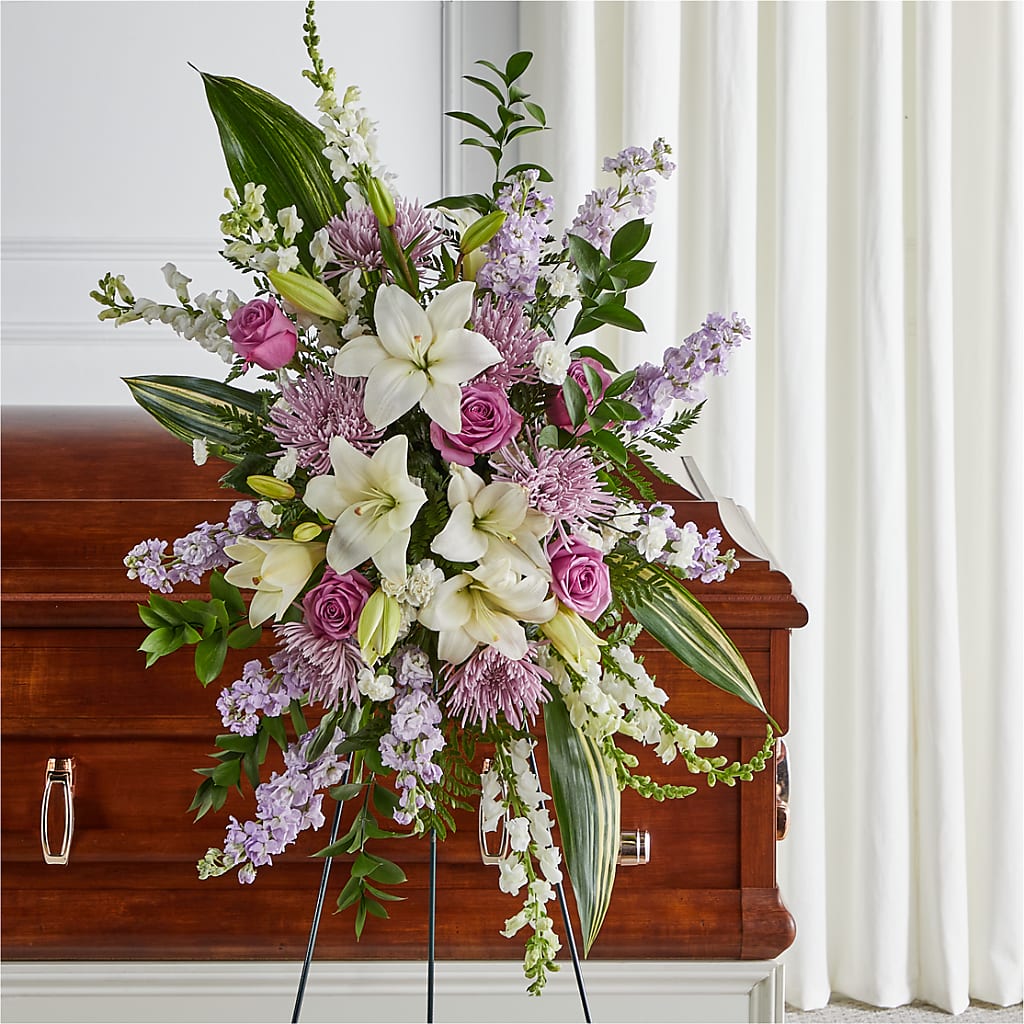 Grateful Hearts Standing Spray – Lasting Impressions Flowers Llc, Flemingsburg KY