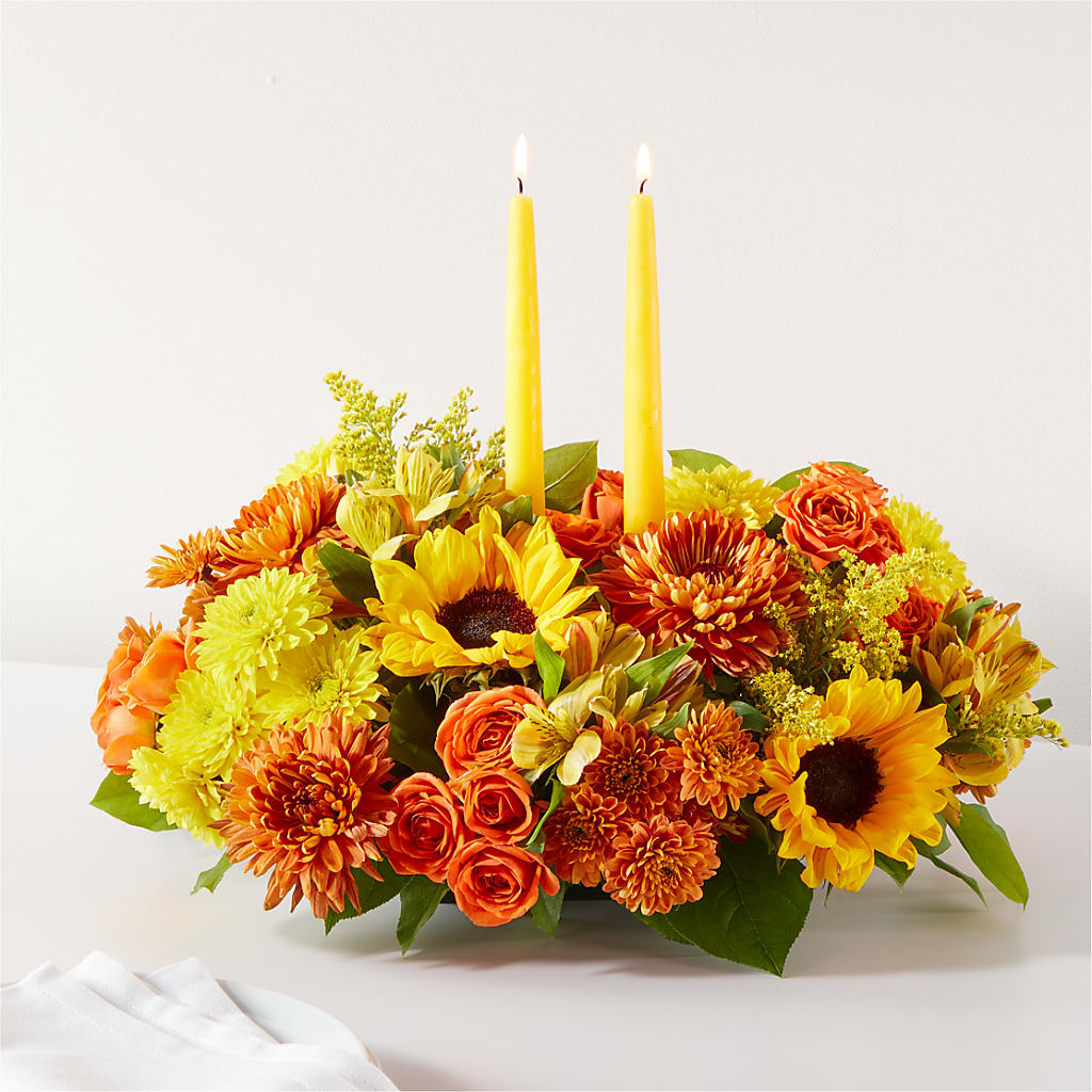 Autumn Harmony Centerpiece – Lasting Impressions Flowers Llc, Flemingsburg KY