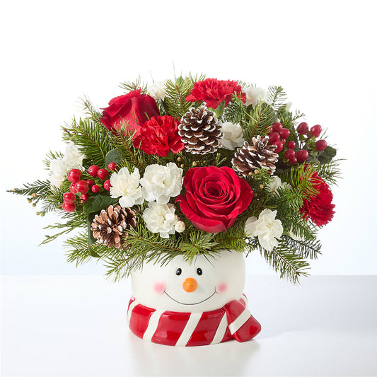 Jolly Snowman Bouquet –  Lasting Impressions Flowers Llc, Flemingsburg KY