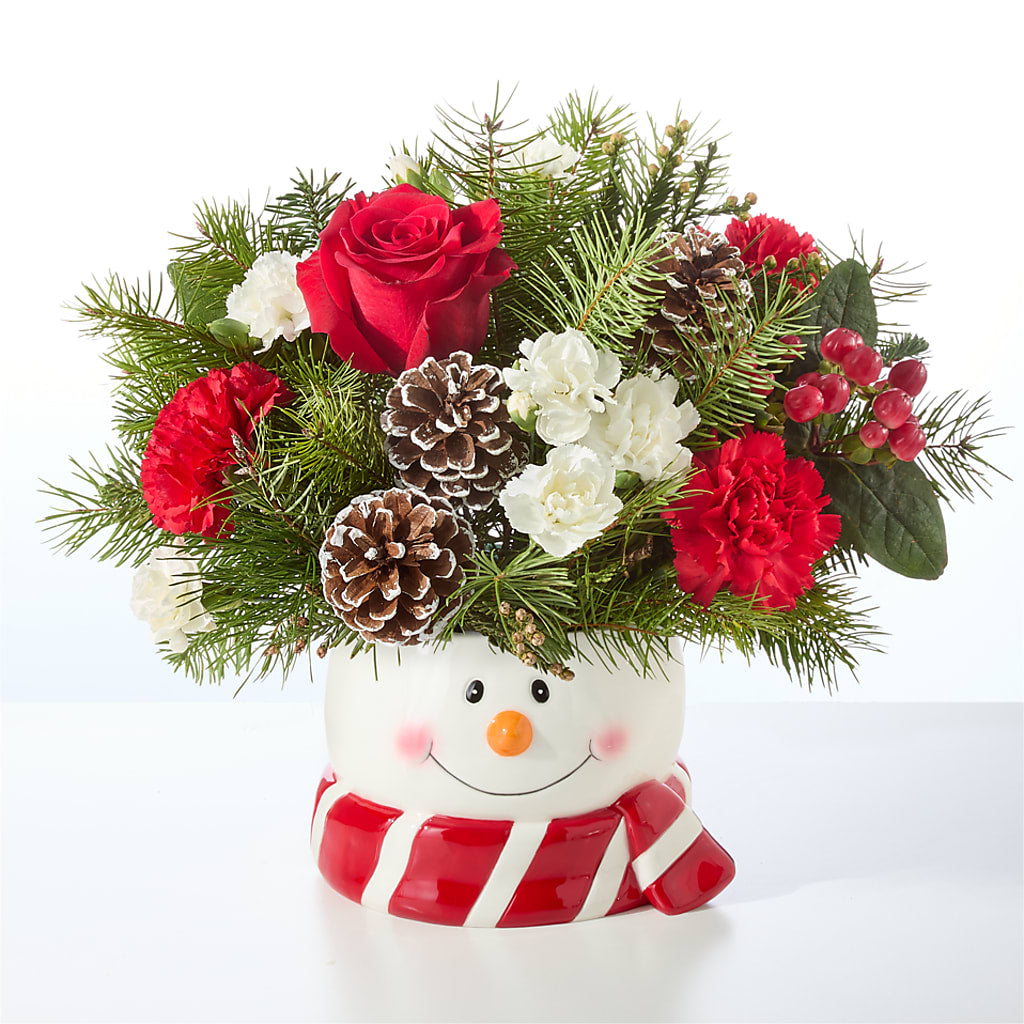 Jolly Snowman Bouquet –  Lasting Impressions Flowers Llc, Flemingsburg KY