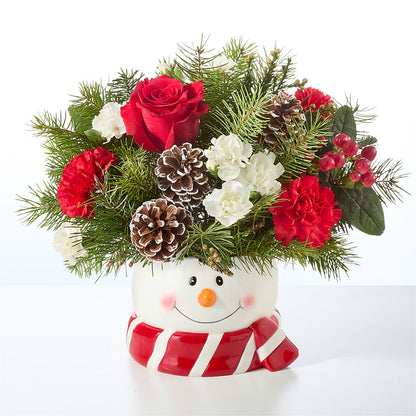 Jolly Snowman Bouquet –  Lasting Impressions Flowers Llc, Flemingsburg KY