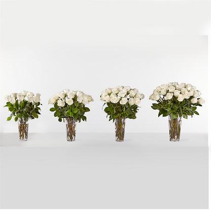 Long Stem White Rose Bouquet –  Lasting Impressions Flowers Llc, Flemingsburg KY