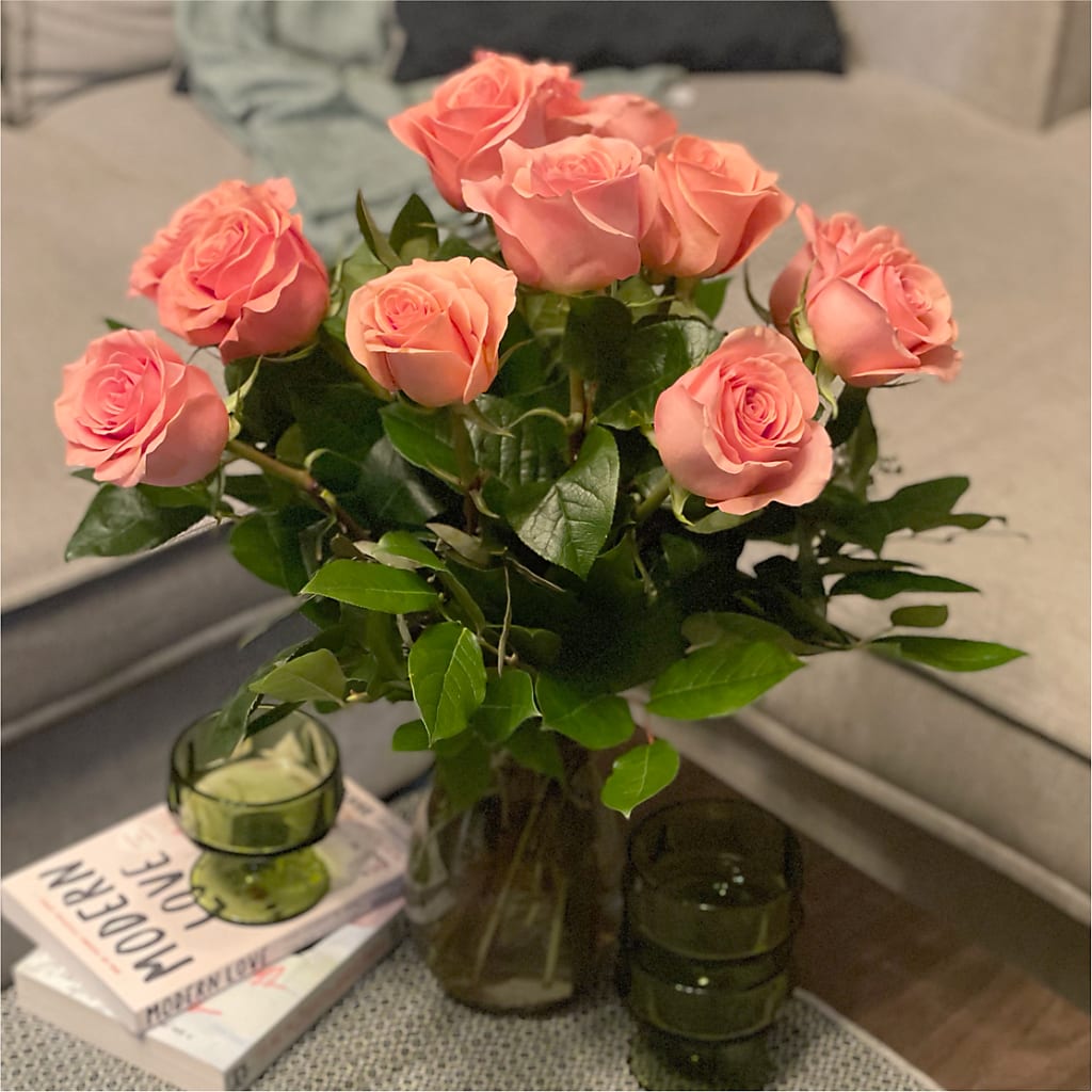 Long Stem Pink Rose Bouquet –  Lasting Impressions Flowers Llc, Flemingsburg KY