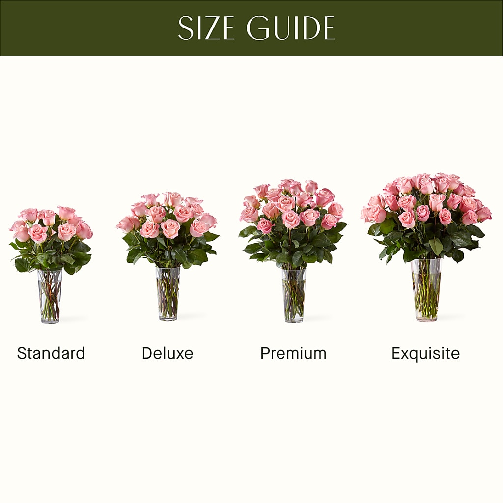 Long Stem Pink Rose Bouquet –  Lasting Impressions Flowers Llc, Flemingsburg KY