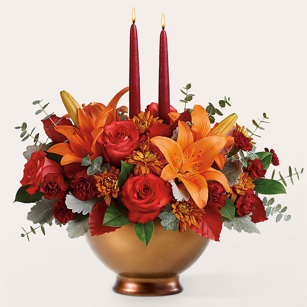 Fruits of Fall Centerpiece –  Lasting Impressions Flowers Llc, Flemingsburg KY