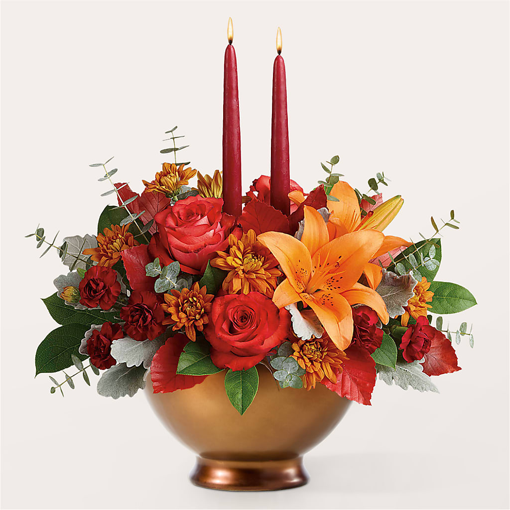 Fruits of Fall Centerpiece –  Lasting Impressions Flowers Llc, Flemingsburg KY