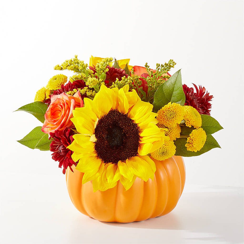 Golden Gourd Pumpkin Bouquet –  Lasting Impressions Flowers Llc, Flemingsburg KY