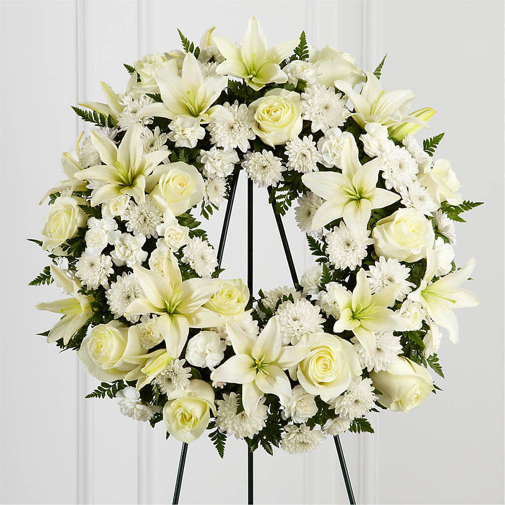 Treasured Tribute Wreath –  Lasting Impressions Flowers Llc, Flemingsburg KY