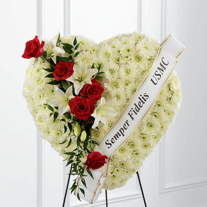 Heartfelt Hero Standing Heart –  Lasting Impressions Flowers Llc, Flemingsburg KY
