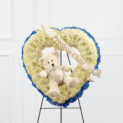 Precious Child Standing Heart –  Lasting Impressions Flowers Llc, Flemingsburg KY