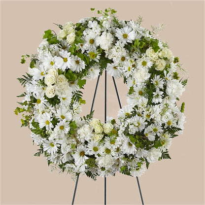 Faithful Wishes Wreath –  Lasting Impressions Flowers Llc, Flemingsburg KY