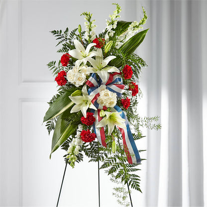 Stars of Life Standing Spray –  Lasting Impressions Flowers Llc, Flemingsburg KY