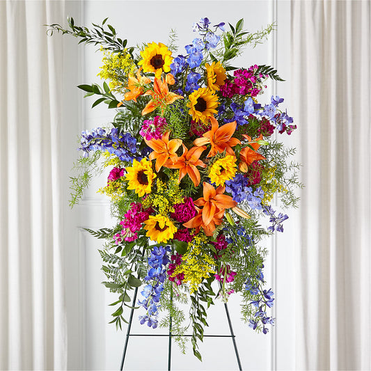 Sunlit Memories Standing Spray (Standard) –  Lasting Impressions Flowers Llc, Flemingsburg KY