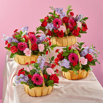 Pink Picnic Basket –  Lasting Impressions Flowers Llc, Flemingsburg KY