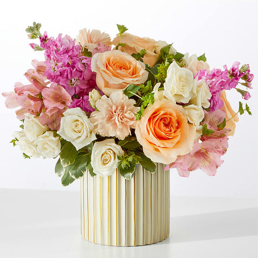 Paradise Bouquet with Ivory Vase –  Lasting Impressions Flowers Llc, Flemingsburg KY