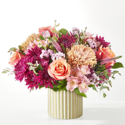 Berry Cobbler Bouquet with Ivory Vase –  Lasting Impressions Flowers Llc, Flemingsburg KY