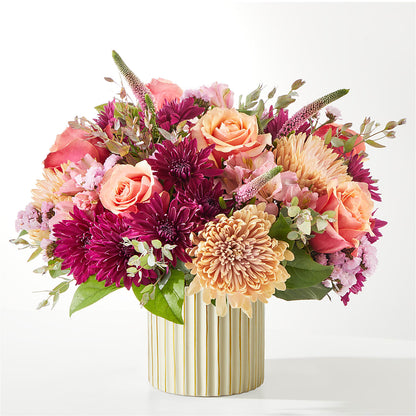 Berry Cobbler Bouquet with Ivory Vase –  Lasting Impressions Flowers Llc, Flemingsburg KY