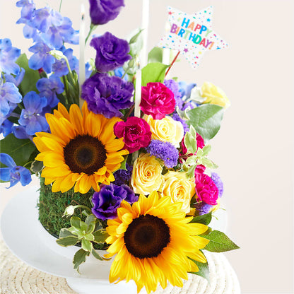 Star of the Day Floral Cake –  Lasting Impressions Flowers Llc, Flemingsburg KY
