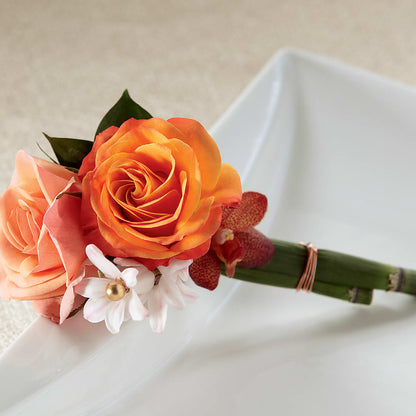 Sunset Dream Boutonniere –  Lasting Impressions Flowers Llc, Flemingsburg KY