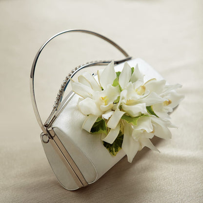 White Purse Decor –  Lasting Impressions Flowers Llc, Flemingsburg KY